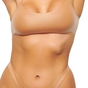 NWOT Skims Wet Jersey Scoop Bralette and high rise bikini panties size 2x